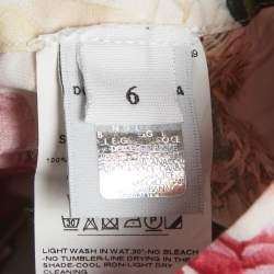 مملوكة مسبقًا Dolce & Gabbana Pink Floral Printed Cotton Skirt 6 Years