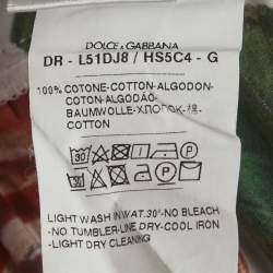 Pre Owned Dolce & Gabbana Multicolour Floral Print Cotton Tiered Dress 7-8 Yrs