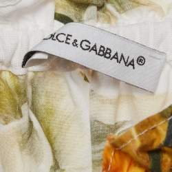 Pre Owned فسـتان دولـتشي آند غـابانا بطبـعة زهـور متعـددة الألـوان قطن طوابـق 4 سنـوات