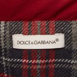 Pre Owned Dolce & Gabbana Kids Red Synthetic Quilted Coat 11-12Yrs