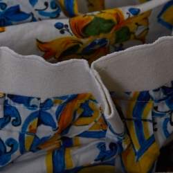 مملوكة مسبقًا Dolce & Gabbana Multicolour Majolica Print Cotton Skirt 4 Yrs