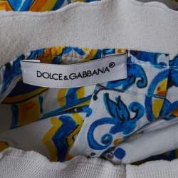 مملوكة مسبقًا Dolce & Gabbana Multicolour Majolica Print Cotton Skirt 4 Yrs