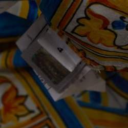 مملوكة مسبقًا Dolce & Gabbana Multicolour Majolica Print Cotton Skirt 4 Yrs