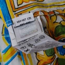 مملوكة مسبقًا Dolce & Gabbana Multicolour Majolica Print Cotton Skirt 4 Yrs