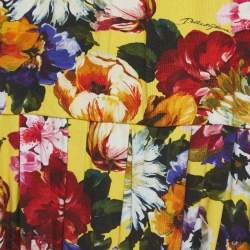 Dolce & Gabbana Yellow Floral Printed Jersey Dress (11-12 Yrs)