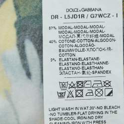 Pre Owned Dolce & Gabbana White/Multicolor Printed Jersey Dress (11-12 Yrs)