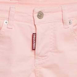 Pre Owned Dsquared2 Kids Pink Denim Junior Mädchen Shorts 8Yrs