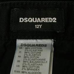 Pre Owned Dsquared2 Black Denim Skinny Jeans 12Yrs/Waist 26"