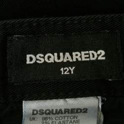 Pre Owned Dsquared2 Black Denim Skinny Jeans 12Yrs/Waist 26"