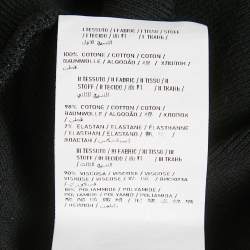 Pre Owned Elisabetta Franchi Kids Black Logo Side Stretch Knit Joggers 12 Yrs 