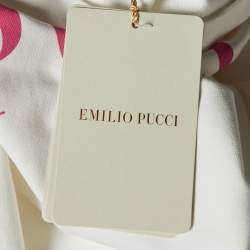 Emilio Pucci White Logo Printed Cotton Knit Sweatshirt 6 yrs