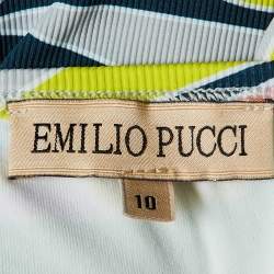 Emilio Pucci Multicolor Printed Knit Swimsuit 10 yrs