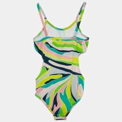 Emilio Pucci Multicolor Printed Knit Swimsuit 10 yrs