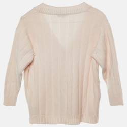 Emilio Pucci Kids Pink Wool Knit Cardigan Size 6 Yrs