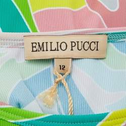 Emilio Pucci Kids Multicolor Iride Print Knit Shorts & Top Set Size 12 Yrs  