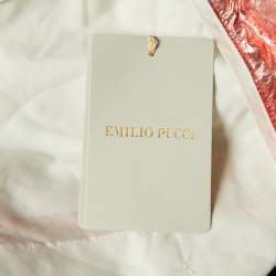 Emilio Pucci Kids Pink Metallic Zip Up Jacket Size 12 Yrs