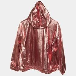 Emilio Pucci Kids Pink Metallic Zip Up Jacket Size 12 Yrs