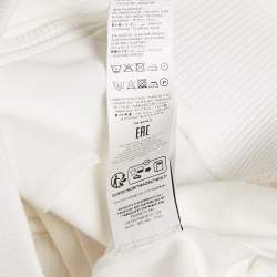 Pre Owned Emilio Pucci Kids White Iris Print Jersey Zip -Up Sweatshirt 12 Yrs