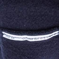 Pre Owned Emporio Armani Kids Navy Blue Cotton Jersey Hooded Jacket 12 Yrs 
