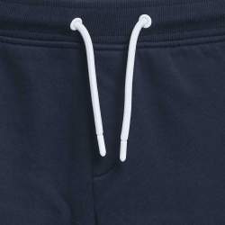 Pre Owned Emporio Armani Kids Navy Blue Logo Side Cotton Knit Sweatpants 7 Yrs