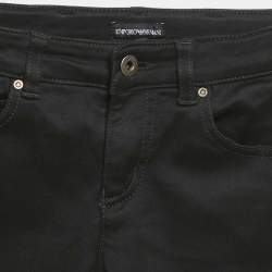 Pre Owned Emporio Armani Kids Black Denim Skinny Jeans 8 Yrs Waist 24"