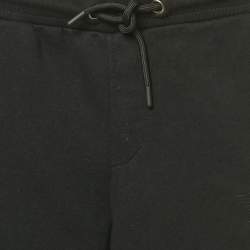 Pre Owned Emporio Armani Kids Black Cotton Knit Jogger Pants 5 Yrs
