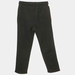 Pre Owned Emporio Armani Kids Black Cotton Knit Jogger Pants 5 Yrs