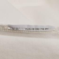 Pre Owned Emporio Armani Kids White Logo Printed Jersey T-Shirt 7 Yrs