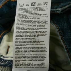 Pre Owned Emporio Armani Kids Blue Faded Denim Skinny Jeans 10 Yrs Waist 25"