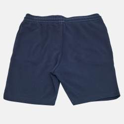 Pre Owned Emporio Armani Kids Navy Blue Cotton Shorts 10 Yrs
