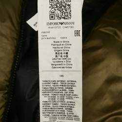 Pre Owned Emporio Armani Kids Midnight Blue Synthetic Reversible Hooded Puffer Jacket 14Yrs