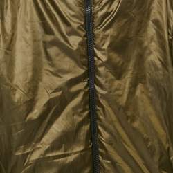 Pre Owned Emporio Armani Kids Midnight Blue Synthetic Reversible Hooded Puffer Jacket 14Yrs