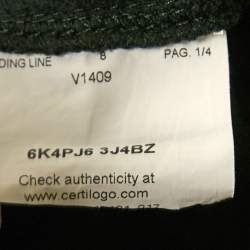 Pre Owned Emporio Armani Kids Black Logo Band Trim Cotton Jogger Pants 12 Yrs