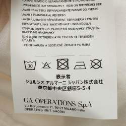 مملوكة مسبقًا Emporio Armani Kids White Pattern Cotton Shirt 18M