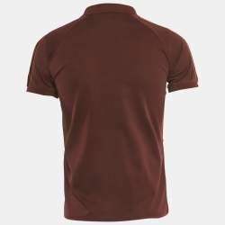 Pre Owned Emporio Armani Kids Burgundy Jersey Polo T-Shirt 16Yrs