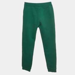 Pre Owned Emporio Armani Kids Green Cotton Jogger Pants 10Yrs