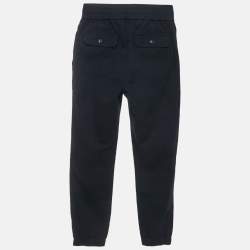 Pre Owned بنطلون كريب مزيج أزرق كحلي إمبريو أرماني مقاس 12 سنة