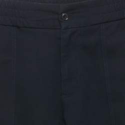 Pre Owned بنطلون كريب مزيج أزرق كحلي إمبريو أرماني مقاس 12 سنة