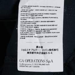 Pre Owned بنطلون كريب مزيج أزرق كحلي إمبريو أرماني مقاس 12 سنة