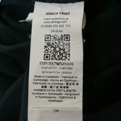 Pre Owned بنطلون رياضي إمبريو أرماني أطفال كحلي قطن مقاس 10 سنوات