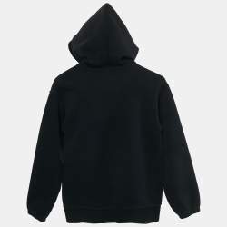 Pre Owned Emporio Armani Kids Nay Blue Cotton Zip-Up Jacket 10Yrs