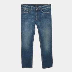 مملوكة مسبقًا Emporio Armani Kids Blue Denim Skinny Jeans 12Yrs/Waist 27"