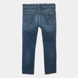 مملوكة مسبقًا Emporio Armani Kids Blue Denim Skinny Jeans 12Yrs/Waist 27"