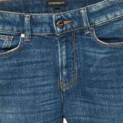 مملوكة مسبقًا Emporio Armani Kids Blue Denim Skinny Jeans 12Yrs/Waist 27"