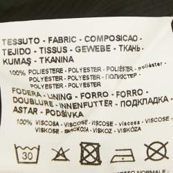 Pre Owned Emporio Armani Black Printed Chiffon Dress 12 Yrs