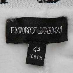 Pre Owned Emporio Armani Kids Cotton Logo Waistband Set 4/6Yrs