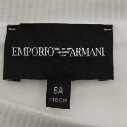 Pre Owned Emporio Armani Kids Cotton Logo Waistband Set 4/6Yrs