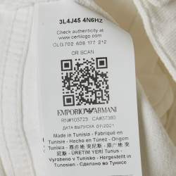 مملوكة مسبقًا Emporio Armani Kids White Denim Slim Fit Jeans 10Yrs Waist 23"