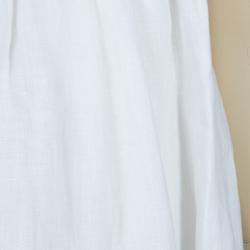 Pre Owned Scervino Street Girls White Rosette Detail Linen Dress 6 Yrs 
