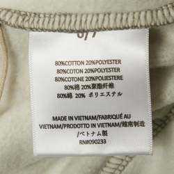 Pre Owned Fear of God Grey Logo Applique Cotton Shorts 6-7Yrs